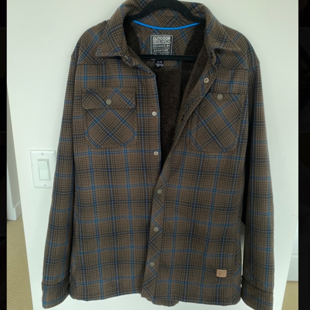 Men’s Outdoor Research Plaid Jacket Size XL